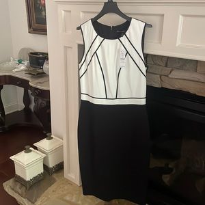 WHBM SL Pipped Graphic Sheath - Size 8- New with Tag